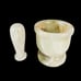 Mortar and Pestle, onyx green marble herbs, spices, nuts grinder gift for her
