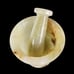 Mortar and Pestle, onyx green marble herbs, spices, nuts grinder gift for her