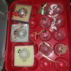 Lot of 11 waterford crystal ornaments times Square from 2000-2003