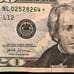 20 Dollar Star Note 2017 Low Serial Number RARE