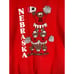 Vintage Nebraska Corn Huskers Football Bear Cheerleaders Crewneck Sweatshirt XL