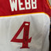 Spud Webb Atlanta Hawks Custom Jersey Autographed w/JSA Cert.