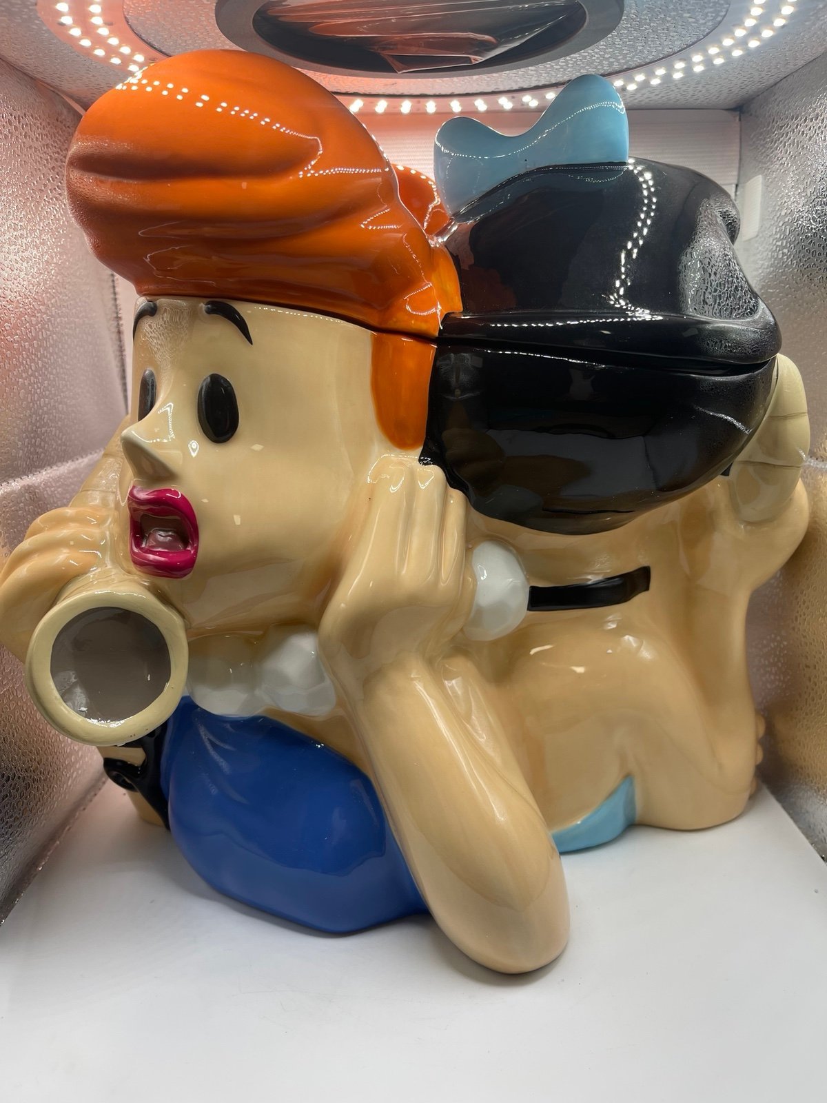 The Flintstone Vintage Wilma & Betty on The Phone Cookie Jar!!