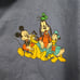 Disney Shirt Adult Blue Mickey Mouse, Goofey, Donald Duck Button up Size Large