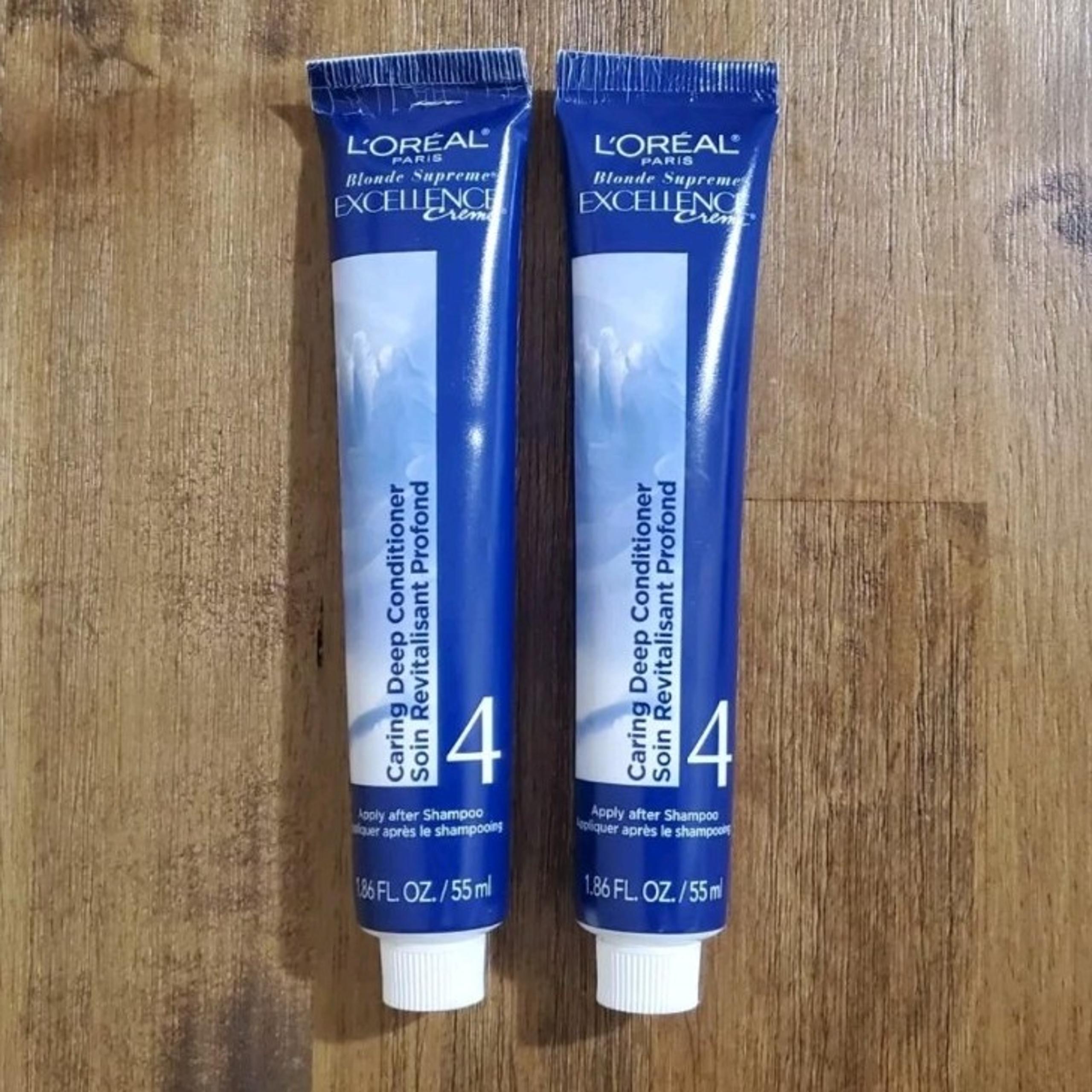 2 L'oreal Blonde Supreme Excellence Caring Deep Conditioner Hair Creme Cream Lot