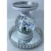 Bath & Body Works 3-Wick Candle Holder WATER GLOBE SPRING/EASTER Bunny Pedestal
