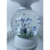 Bath & Body Works 3-Wick Candle Holder WATER GLOBE SPRING/EASTER Bunny Pedestal