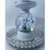 Bath & Body Works 3-Wick Candle Holder WATER GLOBE SPRING/EASTER Bunny Pedestal