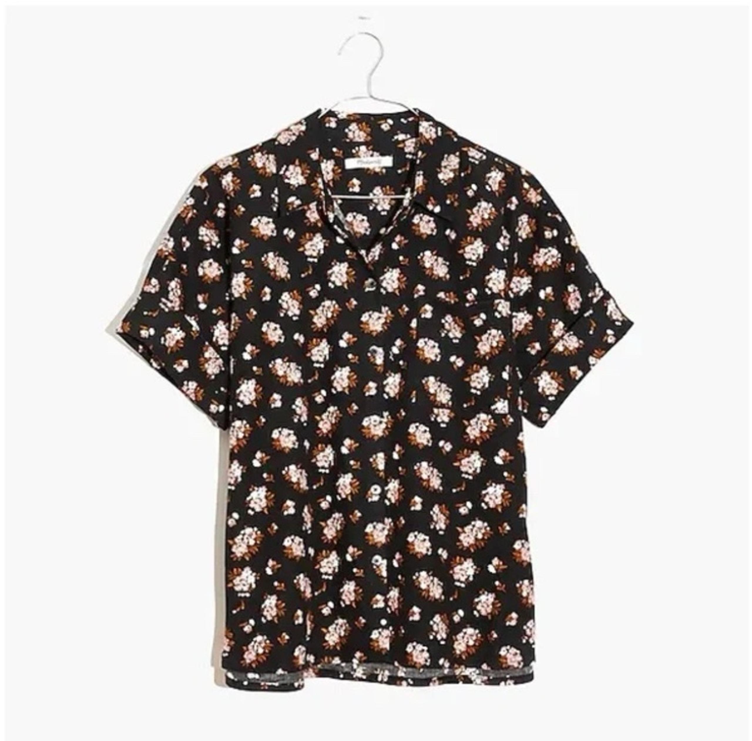 Madewell Corduroy Daily Button Down Shirt in Homestead Bouquet Small