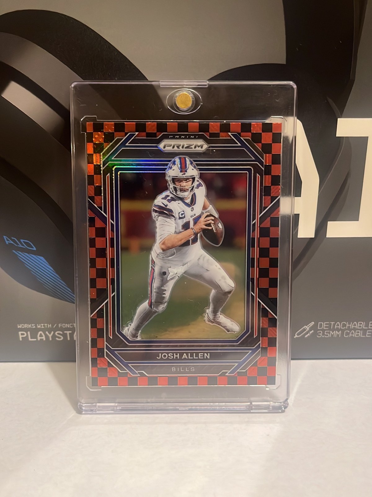 2022 Prizm Red & Black Checkerboard Josh Allen