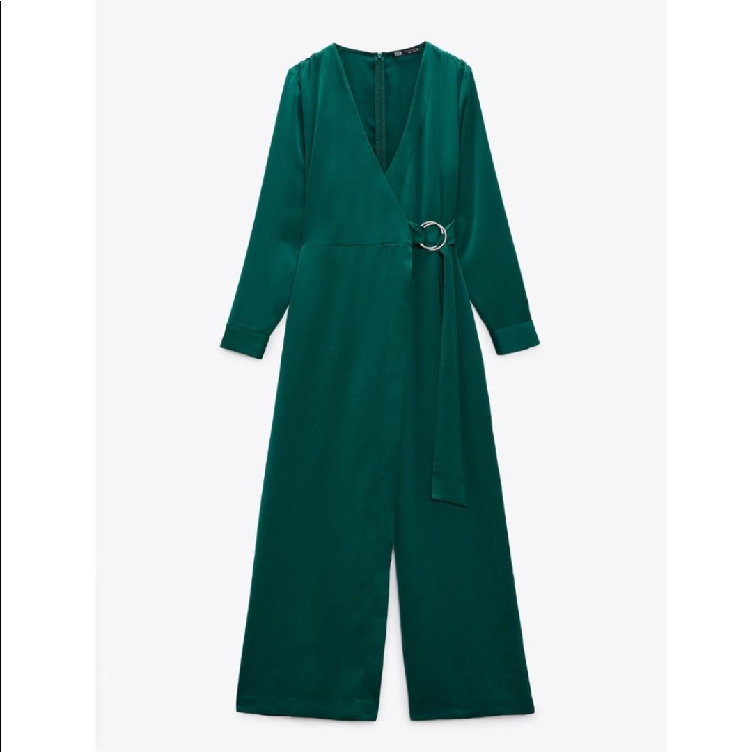ZARA WRAP JUMPSUIT WITH BUCKLE