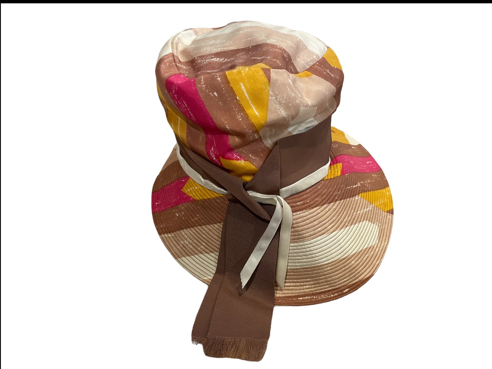 VINTAGE/ANTIQUE 1960s DESIGNER MR JOHN JR CLASSIC BUCKET HAT, for girls. EUC.