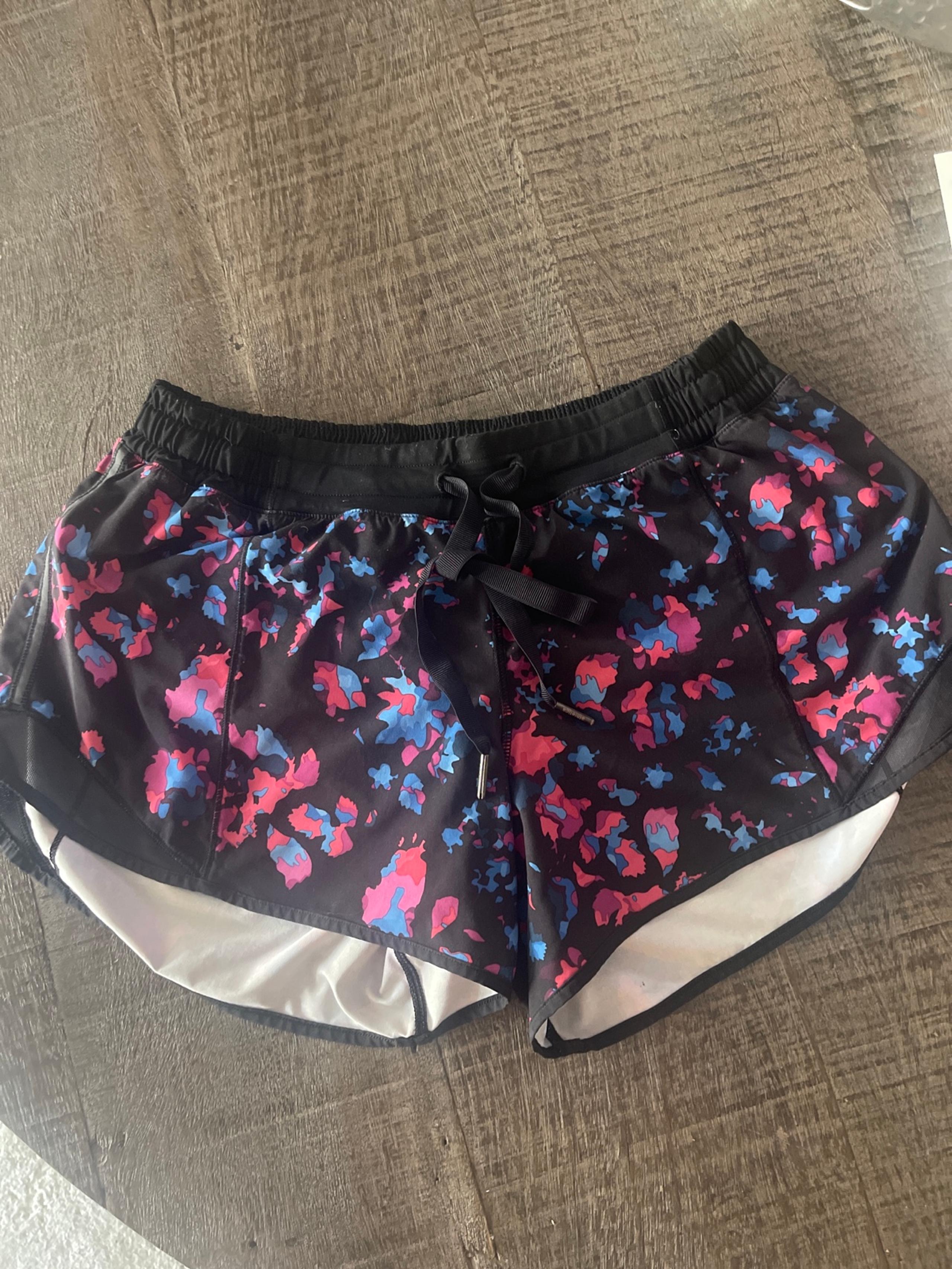 Lulu lemon shorts with a black liner