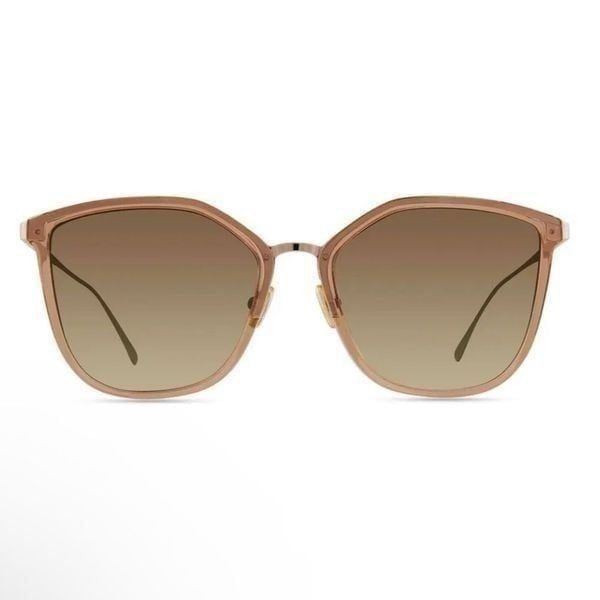 DEREK LAM Designer Brown Nicole Geometric Frame Sunglasses. EUC!