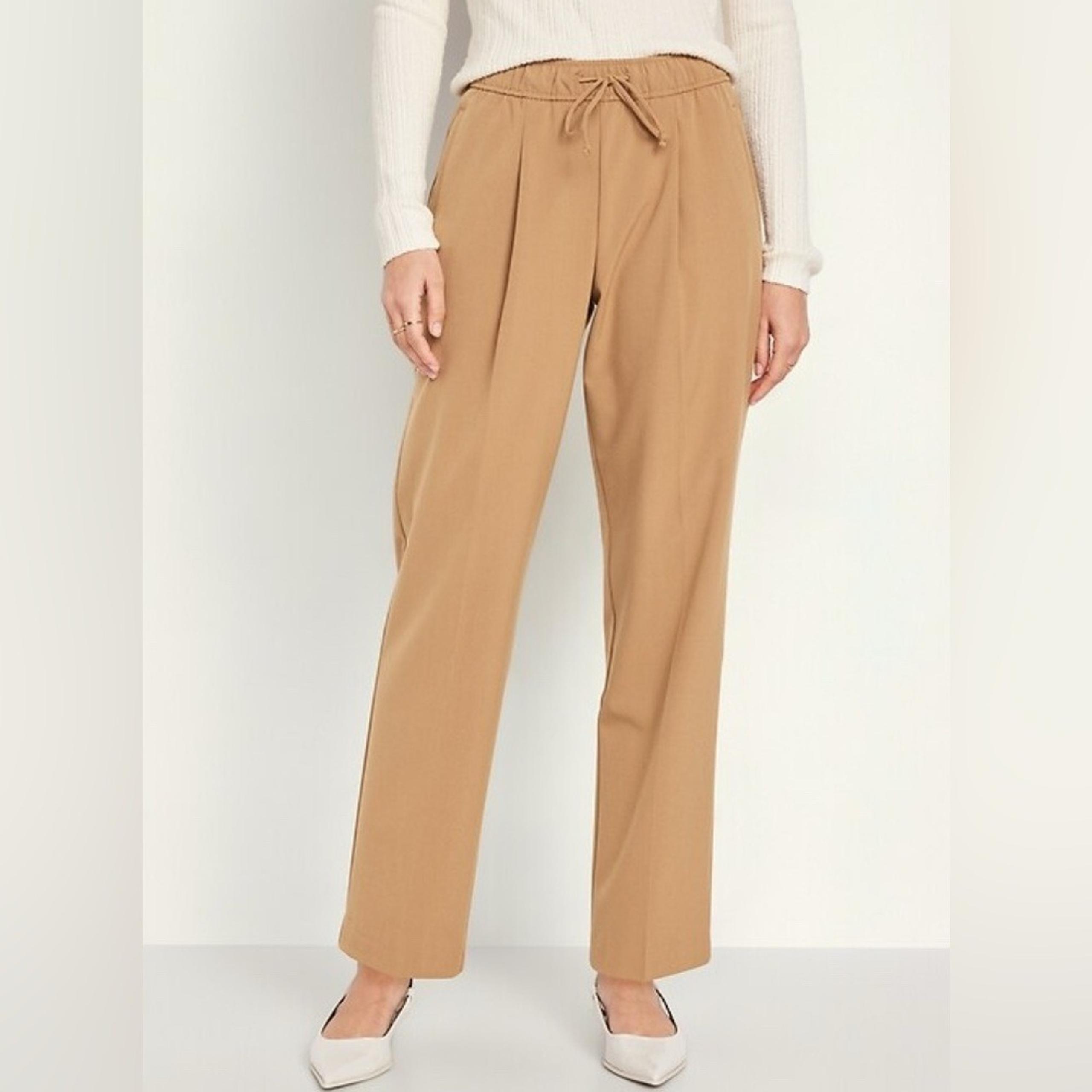Womens Old Navy Billie High Waisted Drawstring Casual Pants