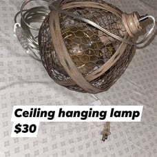 Ceiling hanging vintage light