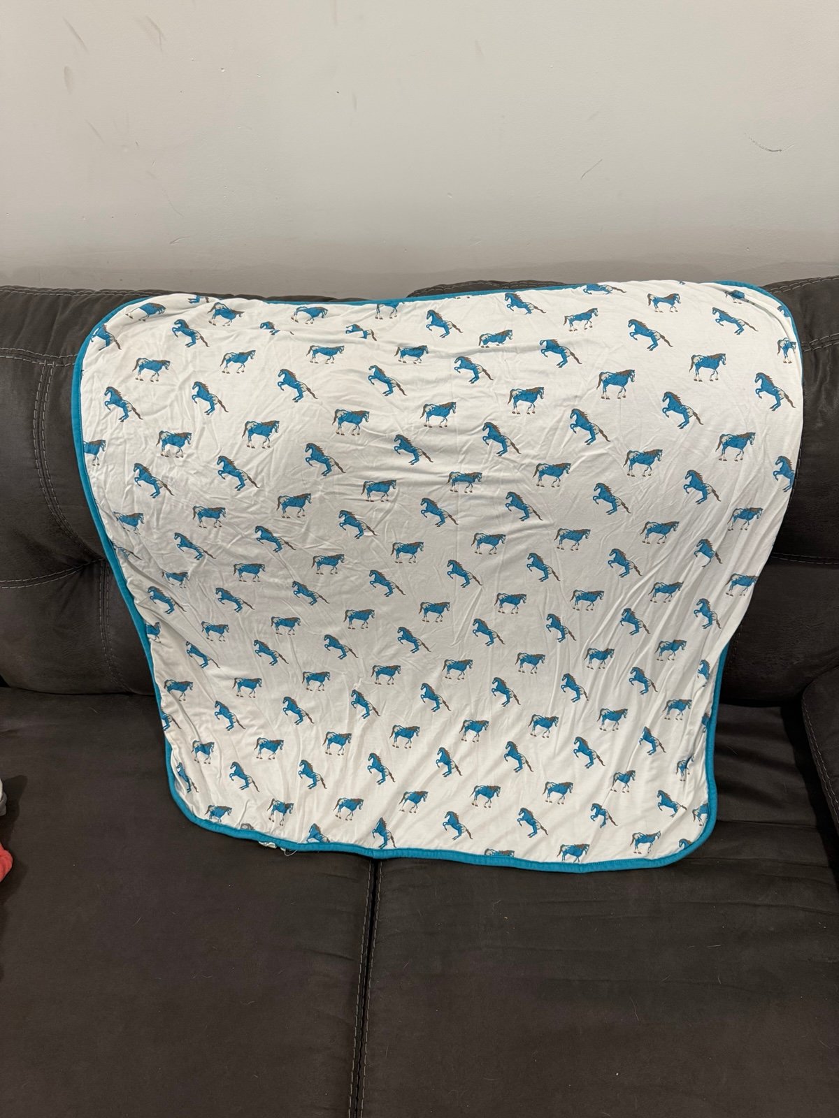 Kyte Blue Horse Baby Blanket 1.0 tog