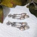 Artisan Sterling Silver Pink Cultured Pearl Chandelier Earrings E087