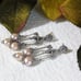 Artisan Sterling Silver Pink Cultured Pearl Chandelier Earrings E087