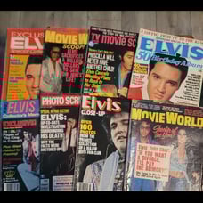 LOT OF 12 VINTAGE ELVIS magazines