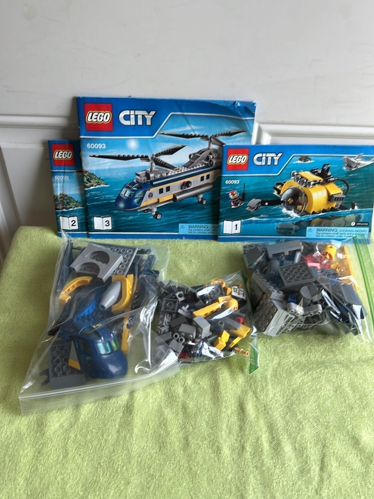 City 60093 Deep Sea Helicopter Building Toys