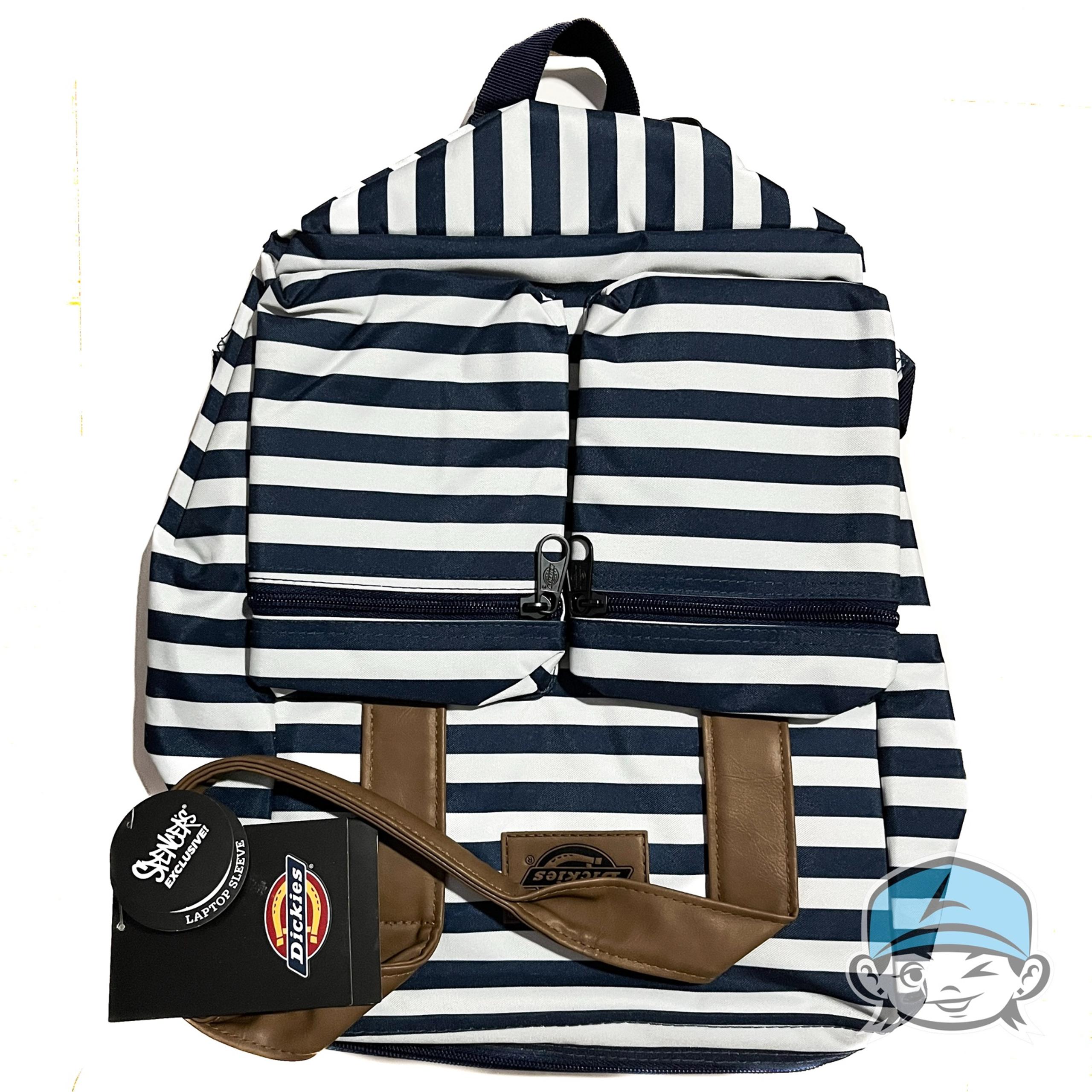 Dickies Striped Laptop-Sleeves Backpack for Women - Spencer's Exclusive NWT