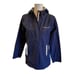 Vineyard Vines Performance Jacket with hood size XS Navy Blue striped lining
