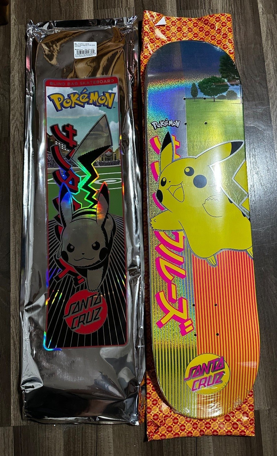 POKEMON x Santa Cruz Limited Edition Blind Bag Skateboard - Pikachu 8.0 Deck