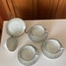 Vintage Noritake “Edgewood” Cups and Saucers, Set of 4