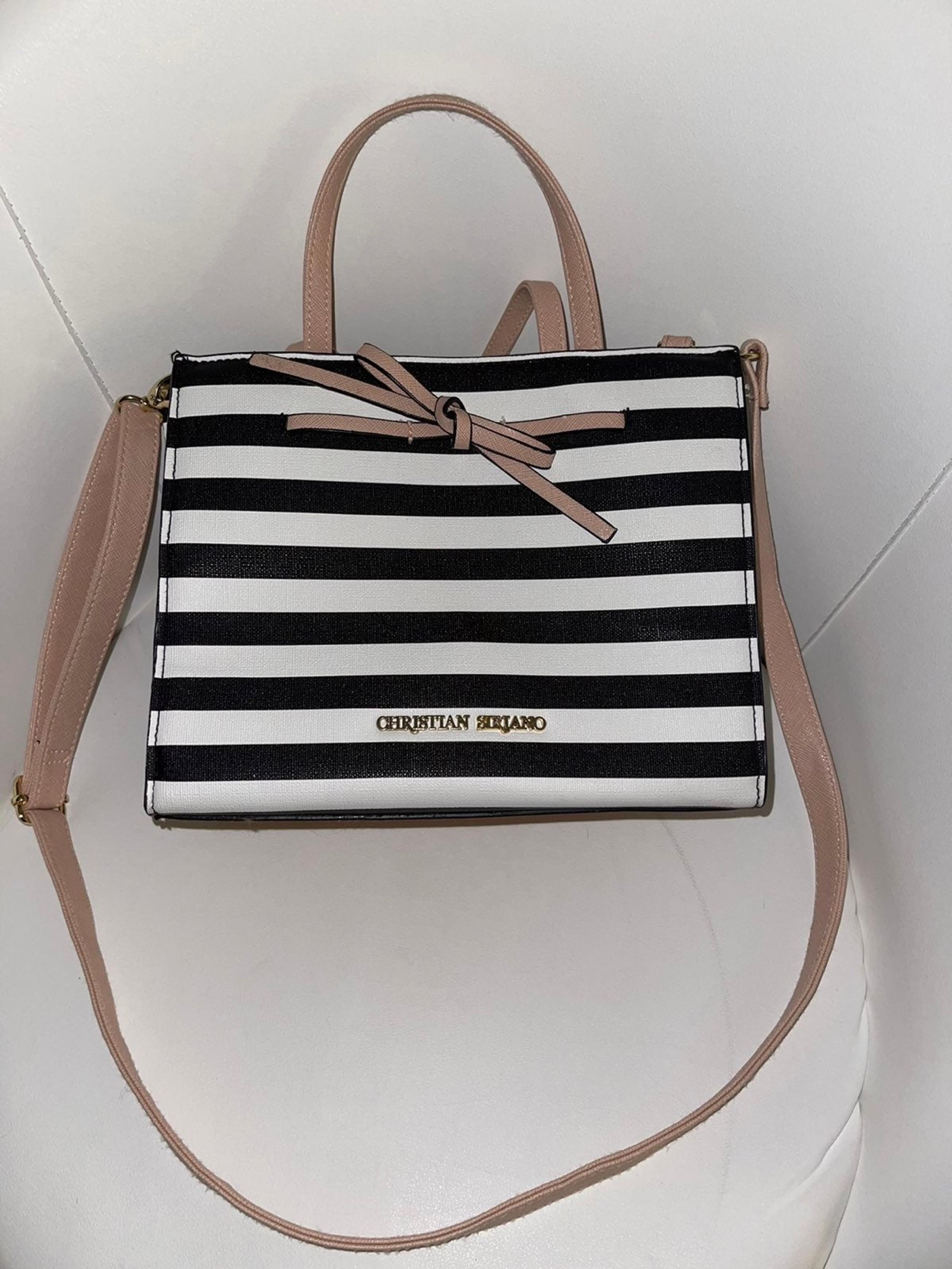 Christian Siriano Striped Shoulder Bag