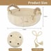NEW Wood Bowl Rustic Wooden Dough Bowl for Decor 9.5 inches