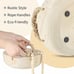 NEW Wood Bowl Rustic Wooden Dough Bowl for Decor 9.5 inches