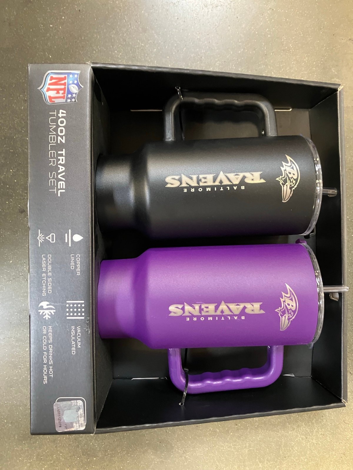 NFL 2 Pack Tumbler 40oz - Baltimore Ravens