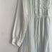 Vintage Lord & Taylor flower embroidered 1/4 button up long sleeve nightgown