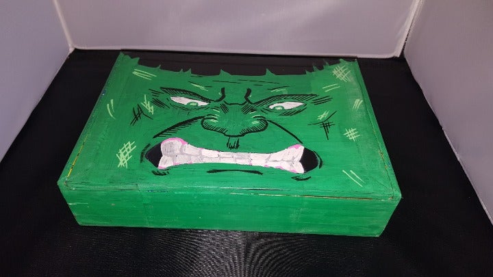 Custom Original Hulk Box Cigarbox stash