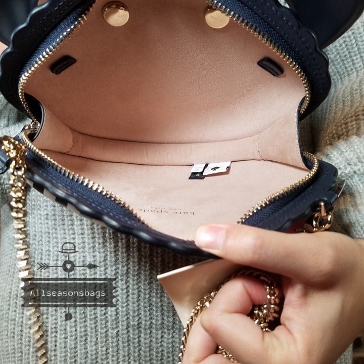 Kate Spade Shelly Crab Crossbody Bag Navy Blazer Blue Stripe