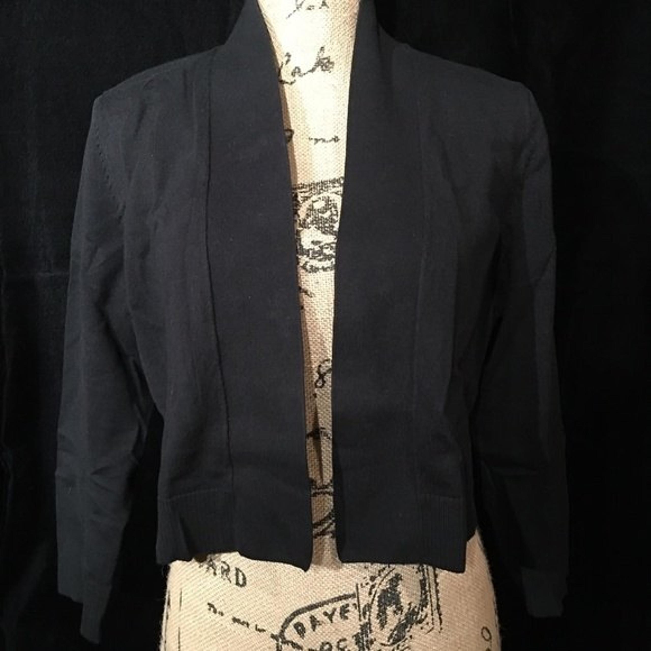 CALVIN KLEIN Shrug, Cropped, BLACK, Women’s Size Large