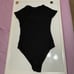 Cupshe Black Mock Neck Zipper Short Sleeve One Piece Swimsuit NWT Size XS