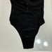 Cupshe Black Mock Neck Zipper Short Sleeve One Piece Swimsuit NWT Size XS