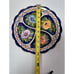 Vintage Floral Hand Painted Divided Serving Pottery Tray Made in Portugal