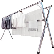 Foldable Portable Garment Rack with 20 Windproof Hooks -8sz9