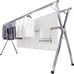 Foldable Portable Garment Rack with 20 Windproof Hooks -8sz9
