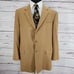 Hickey Freeman 100% Cashmere Tan Sportscoat Blazer Jacket Size 44L
