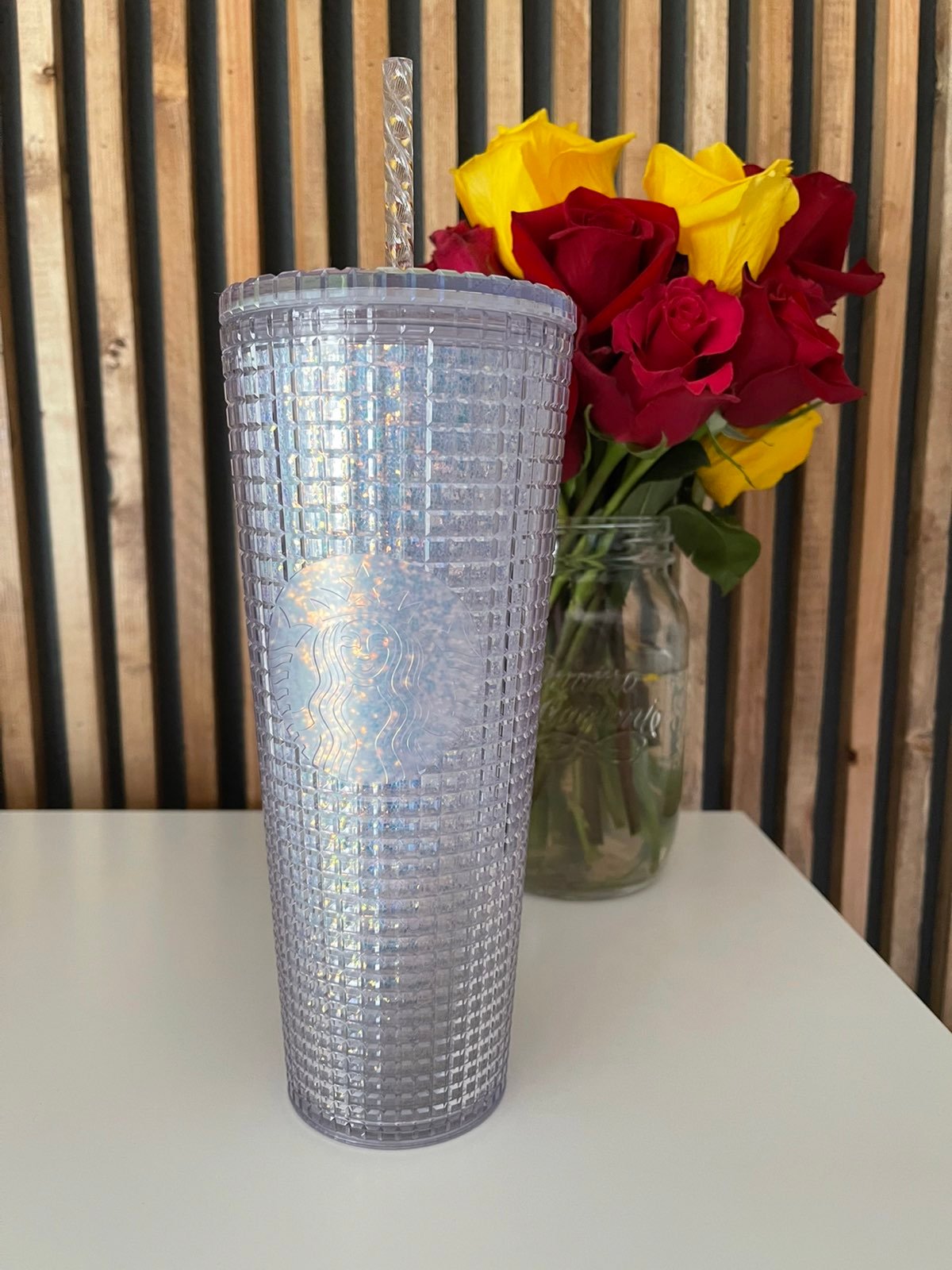 Starbucks Glitter Grid Tumbler