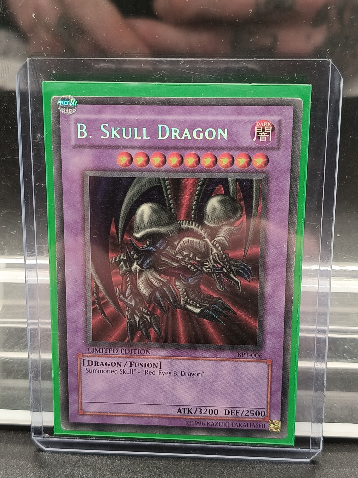 Konami yugioh cards yu-gi-oh black skull dragon Limited Edition card
