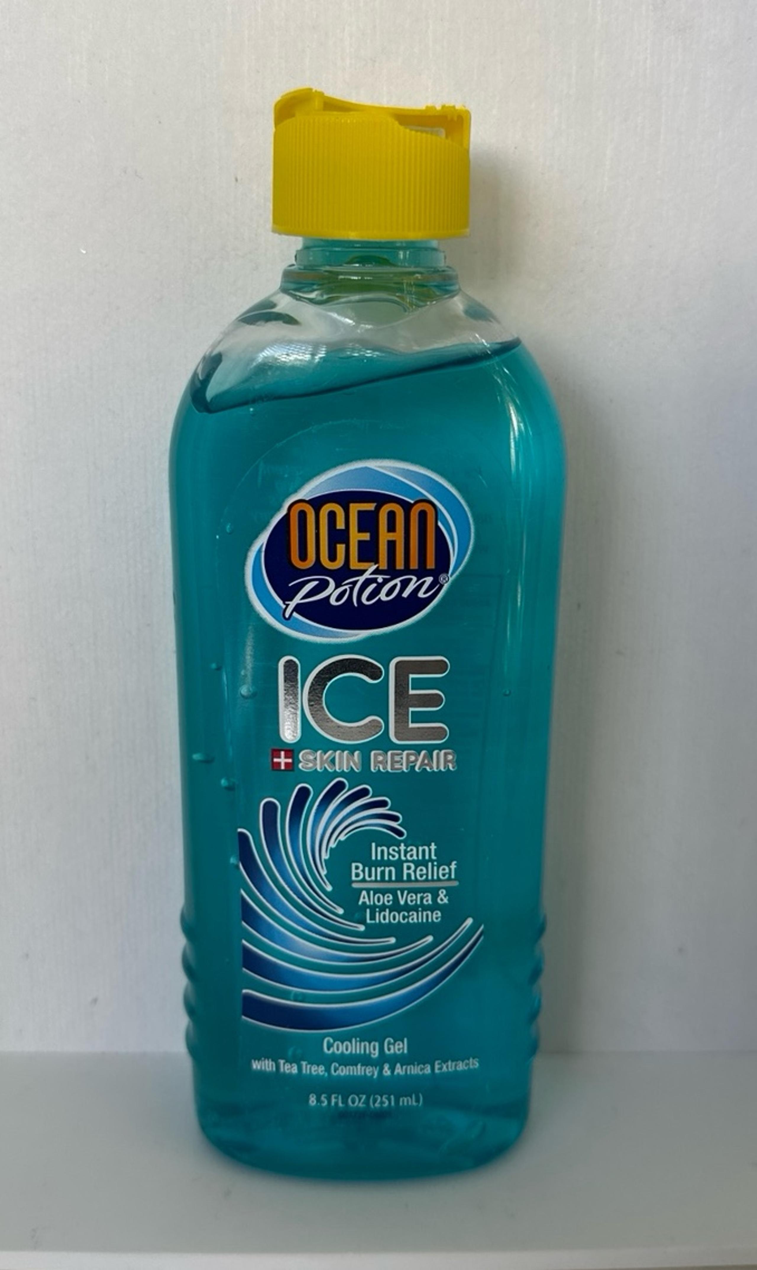 Ocean Potion Ice + Skin Repair Cooling Gel With Tea Tree & Comfrey 8.5 Fl Oz