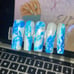 Marble Press On Nails - 20 Piece Set