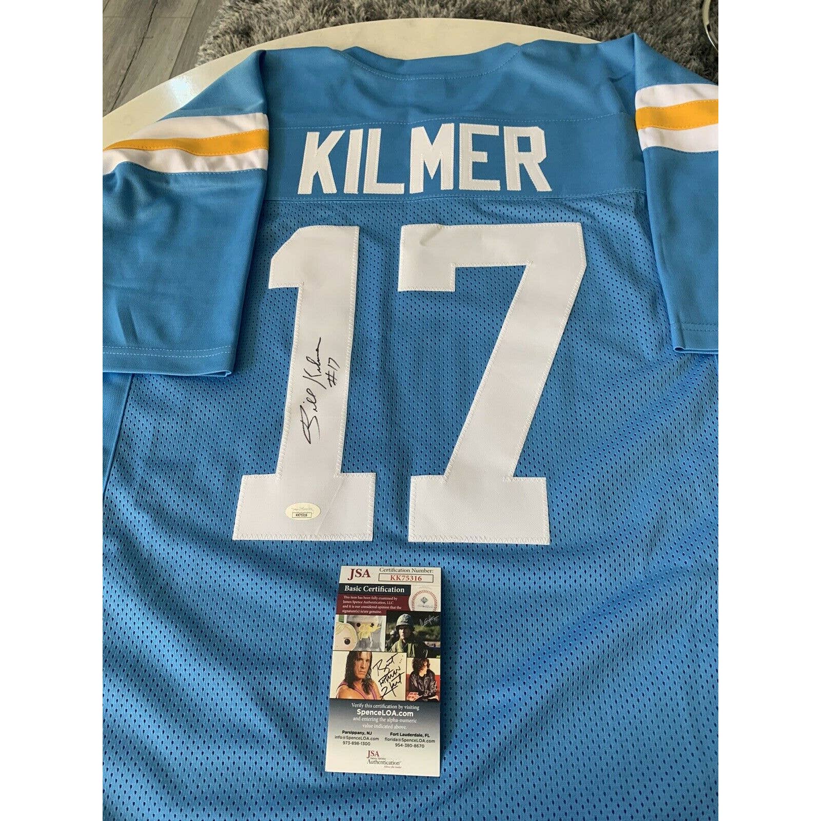 Billy Kilmer Autographed/Signed Jersey JSA COA UCLA Bruins