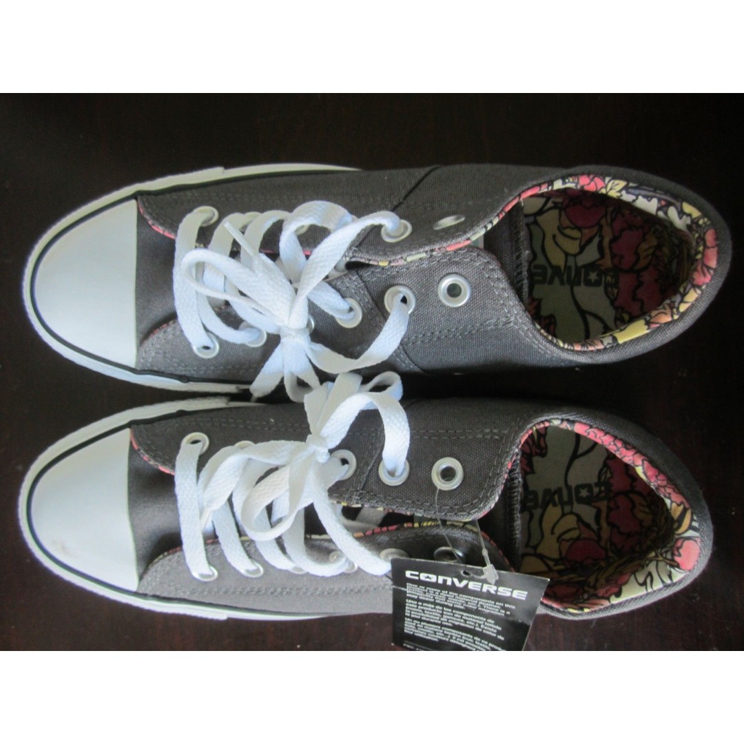 NEW Converse Chuck Taylor All Star Low Top Shoes Sneakers - Charcoal Size 8
