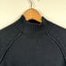 Vintage Relativity Sweater Medium Black Cotton Mockneck Pullover Classic UK 90s